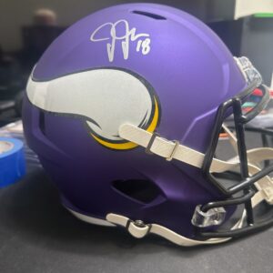 Justin Jefferson Autographed Helmet